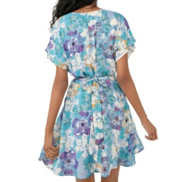 NWT Free People Freddy Tie Mini Dress - Night Combo - Picture 3 of 8